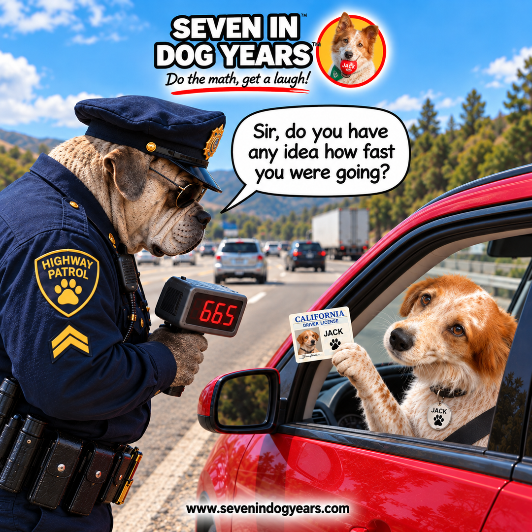 "Speeding Ticket" Photorealistic Digital Greeting Card