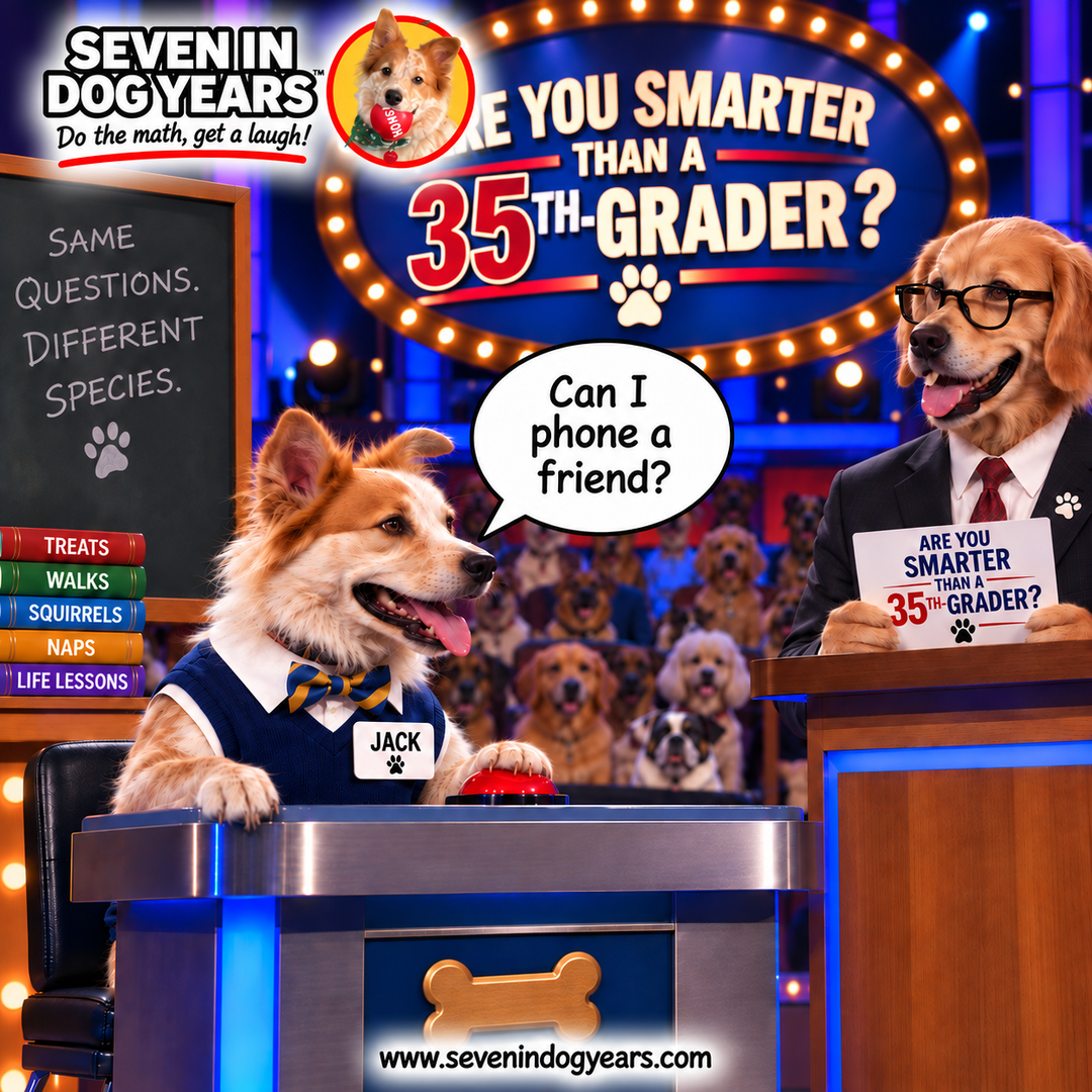 "Are You Smarter Than A 35th-Grader" Photorealistic Digital Greeting Card