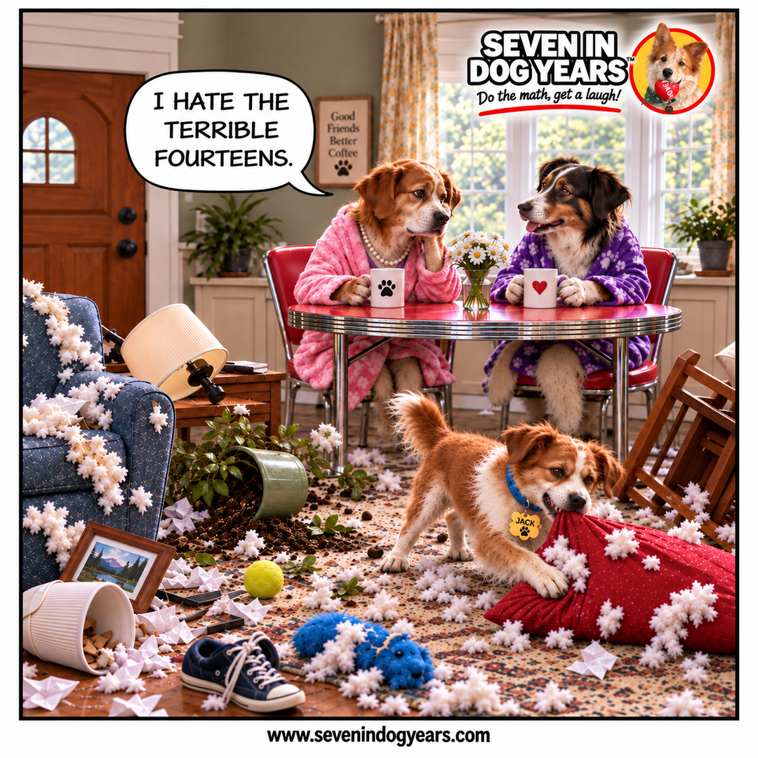 "Terrible Fourteens" Photorealistic Digital Greeting Card