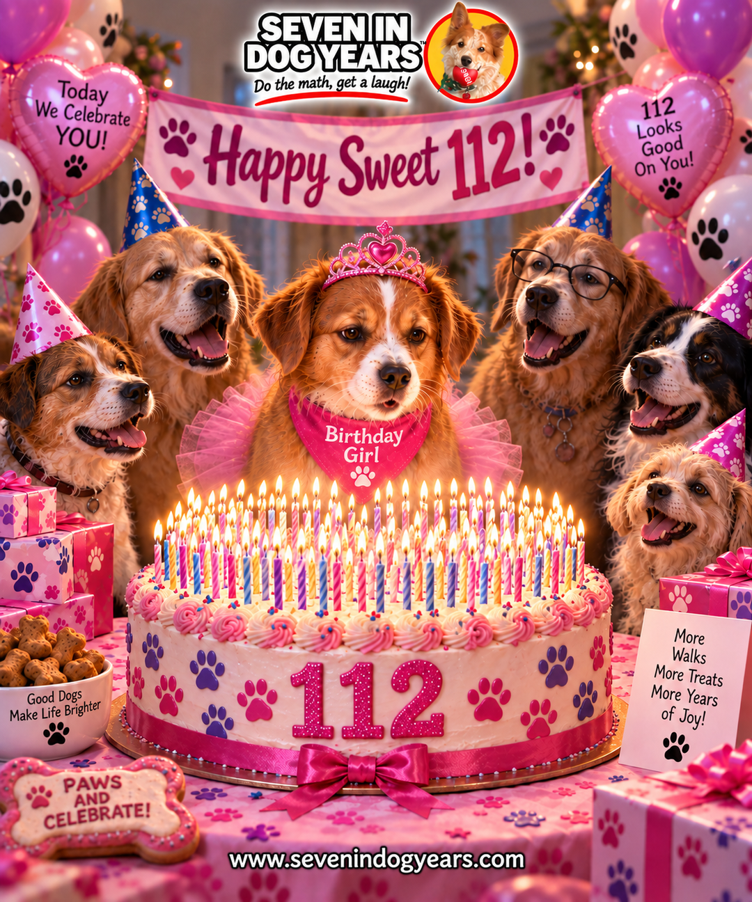 "Sweet 112" Photorealistic Digital Greeting Card