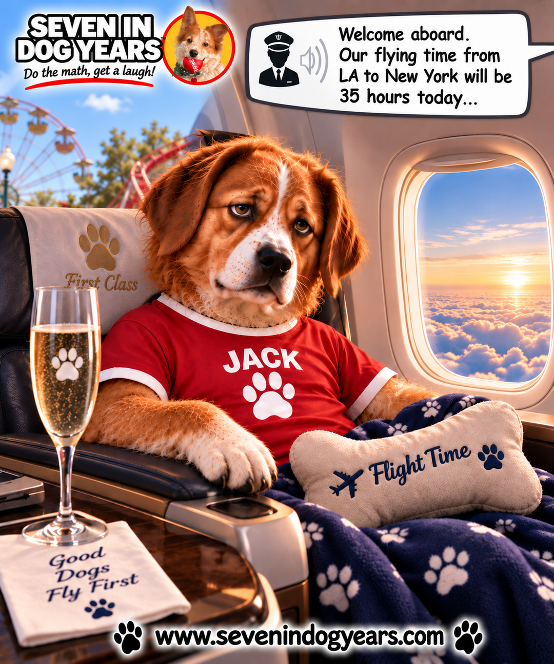 "Flight Time" Photorealistic Digital Greeting Card