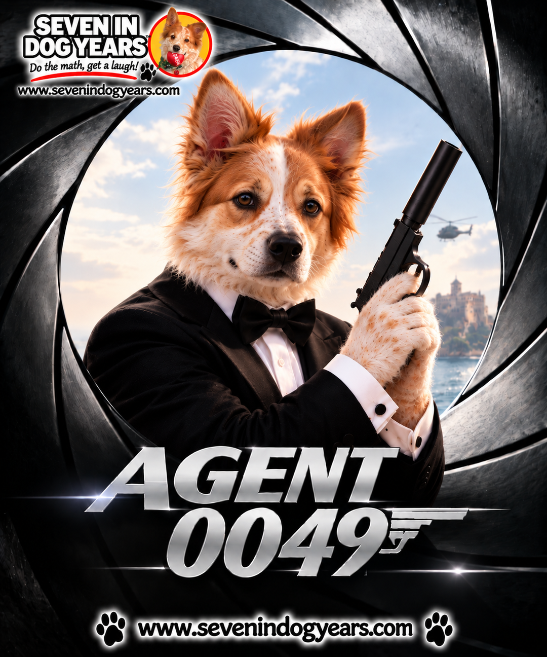 "Agent 0049" Photorealistic Digital Greeting Card