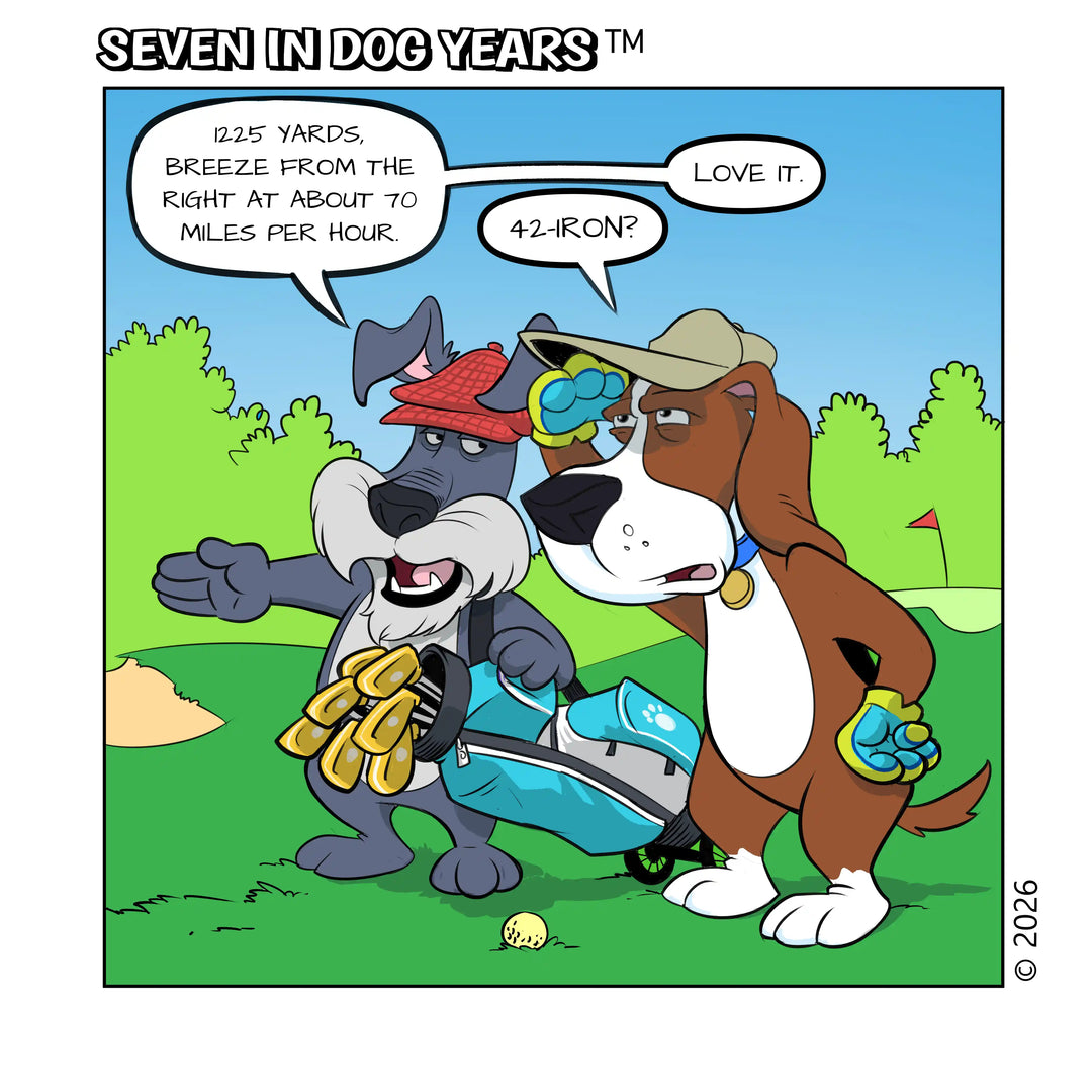 Golfer Caddy Digital Greeting Card